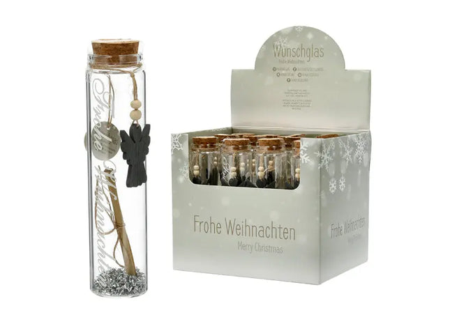 Großes Wunschglas 'Frohe Weihnachten', Festliche Deko, 15cm Höhe TK Gruppe® Grosshandel 