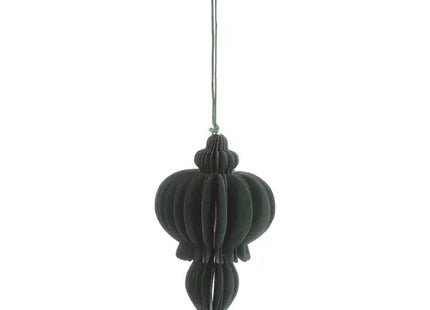 Großes grünes Honeycomb-Hängedekor, Ornament, ca. 15 cm Höhe TK Gruppe® Grosshandel 