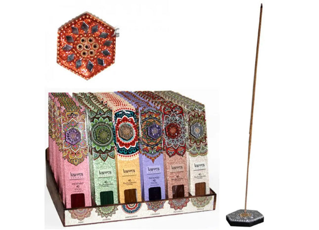 Großpackung Räucherstäbchen, 40 Stück pro Packung, 72 Packungen im Display - Duftvielfalt TK Gruppe® Grosshandel 