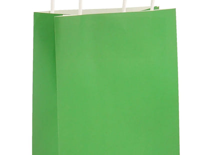 Grüne Tragetasche mit Henkeln 14x21x7 cm, praktische Einkaufstasche TK Gruppe® Grosshandel 