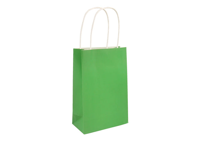 Grüne Tragetasche mit Henkeln 14x21x7 cm, praktische Einkaufstasche TK Gruppe® Grosshandel 