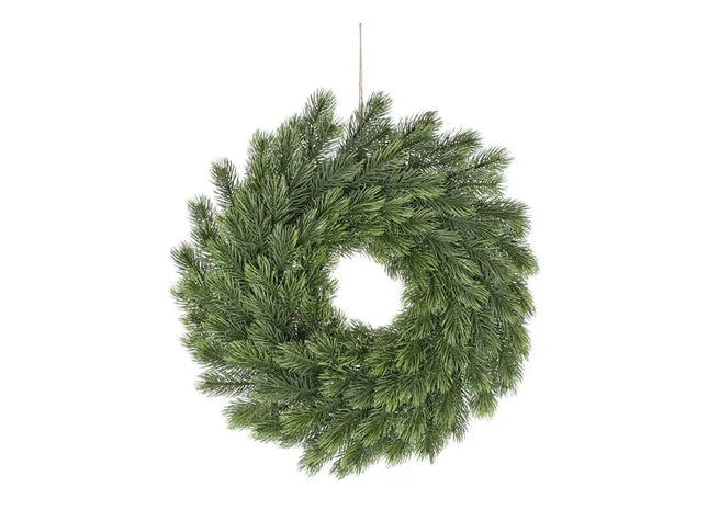 Grüner Künstlicher Tannenkranz, Klassische Weihnachtsdeko, Ca. 40cm Durchmesser TK Gruppe® Grosshandel 