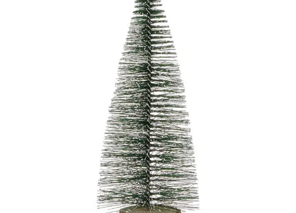 Grüner Tannenbaum, Holzständer, ca. 15cmH - Festliche Miniatur-Tischdekoration für Weihnachten TK Gruppe® Grosshandel 