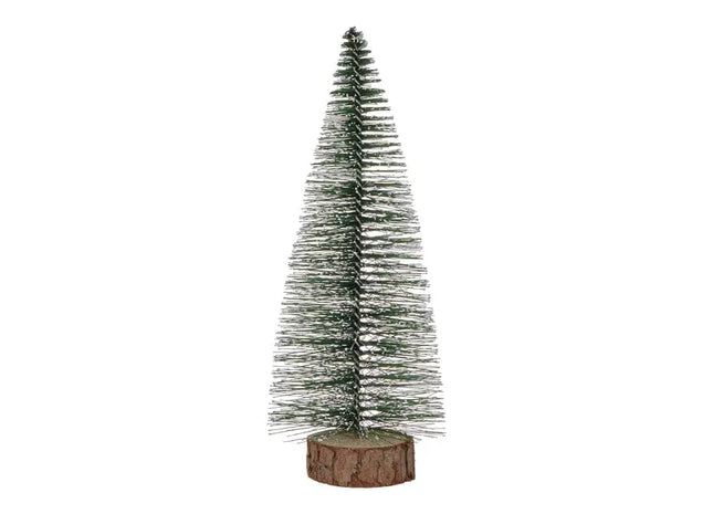 Grüner Tannenbaum, Holzständer, ca. 15cmH - Festliche Miniatur-Tischdekoration für Weihnachten TK Gruppe® Grosshandel 