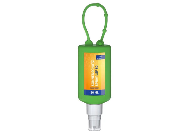 Grünes Sonnenschutzspray 50 ml, LSF 30, Bio-Verpackung TK Gruppe® Grosshandel 