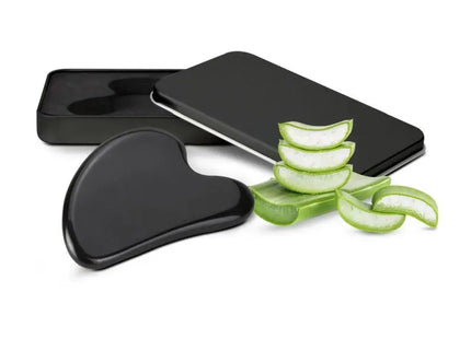 Gua Sha Massagestein 'Black Obsidian': Traditionelle Schönheitspflege – Schwarz TK Gruppe® Grosshandel 