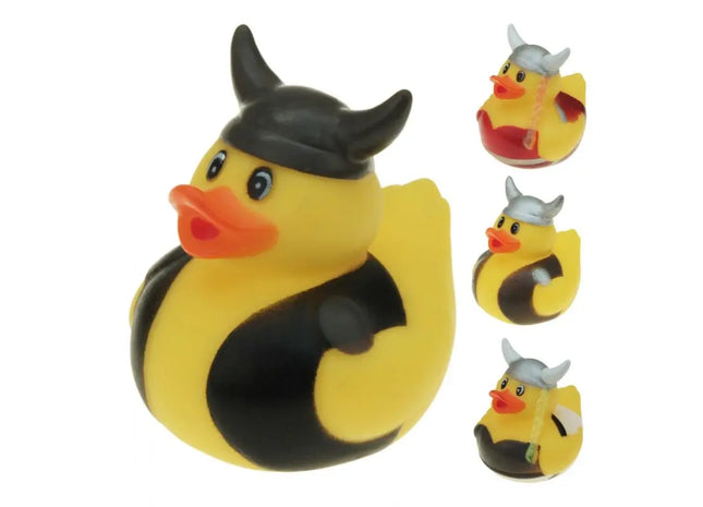 Gummi-Ente im Wikinger-Design, 5cm TK Gruppe® Grosshandel 