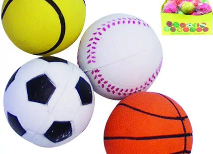 Gummibälle 6,3 cm Durchmesser im Verkaufsdisplay TK Gruppe® Grosshandel 