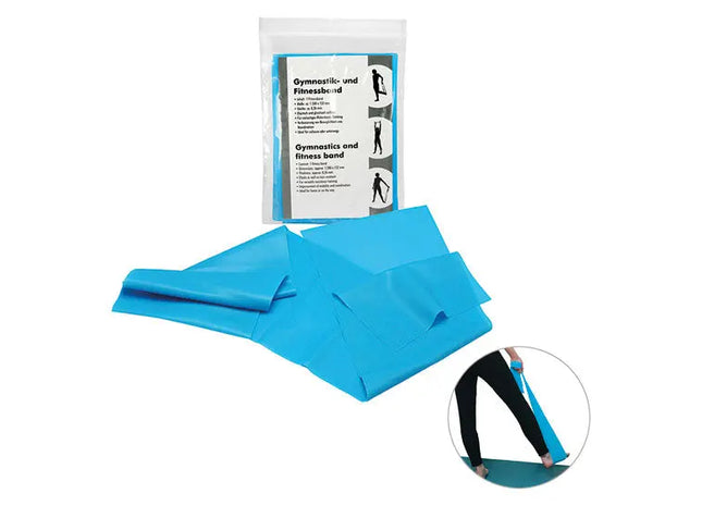 Gymnastik- und Fitnessband in Blau – Vielseitig einsetzbar für Training und Therapie TK Gruppe® Grosshandel 