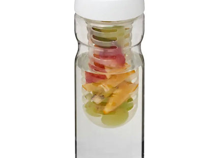 H2O Active Base 650 ml mit Infusor, Transparent-Weiß, Sportflasche TK Gruppe® Grosshandel 