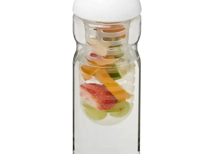 H2O Active Base 650 ml, Transparent-Weiß, Sportflasche mit Infusor TK Gruppe® Grosshandel 