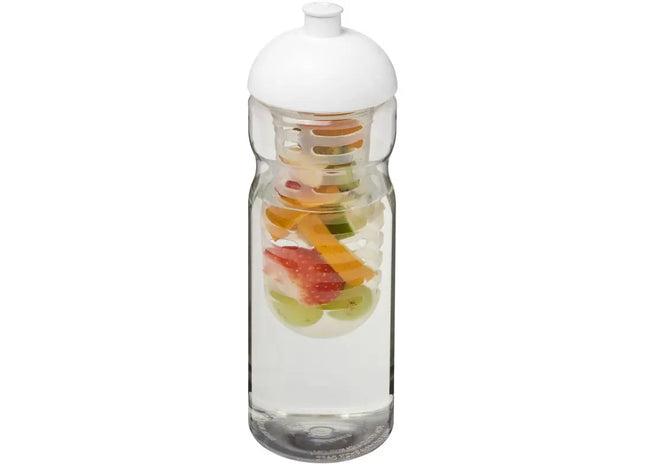 H2O Active Base 650 ml, Transparent-Weiß, Sportflasche mit Infusor TK Gruppe® Grosshandel 