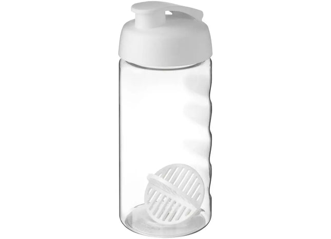 H2O Active Bop Shakerflasche 500 ml, Weiß-Transparent, Ideal für Shakes TK Gruppe® Grosshandel 