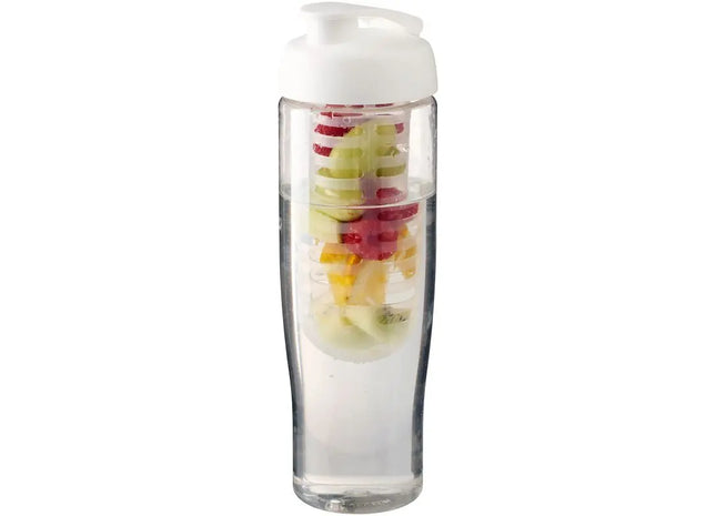 H2O Active Tempo 700 ml mit Infusor, Transparent-Weiß, Sportflasche TK Gruppe® Grosshandel 
