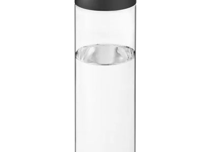 H2O Active Vibe 850 ml, Transparent-Schwarz, Sportflasche mit Drehdeckel TK Gruppe® Grosshandel 
