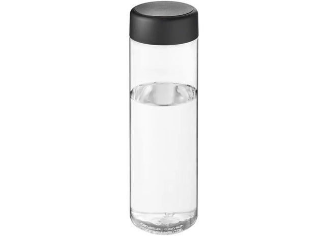H2O Active Vibe 850 ml, Transparent-Schwarz, Sportflasche mit Drehdeckel TK Gruppe® Grosshandel 