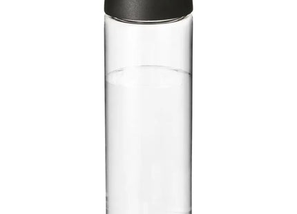 H2O Active Vibe 850 ml, Transparent-Schwarz, Sportflasche mit Klappdeckel TK Gruppe® Grosshandel 