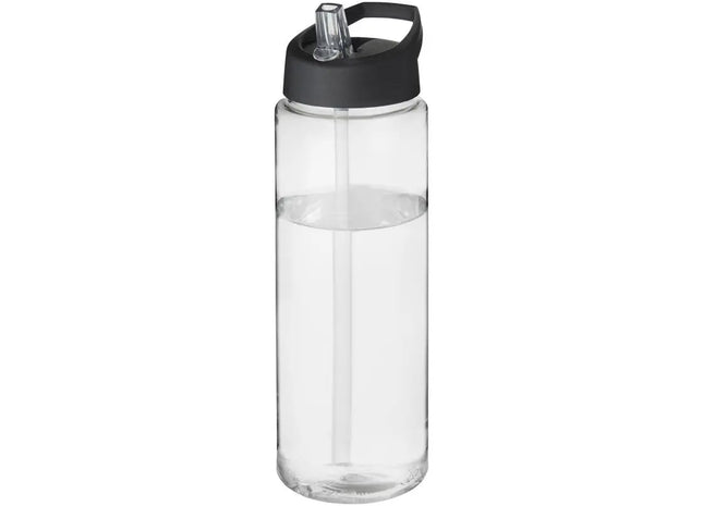 H2O Active Vibe Transparent-Schwarz, 850 ml Sportflasche mit Ausgussdeckel TK Gruppe® Grosshandel 