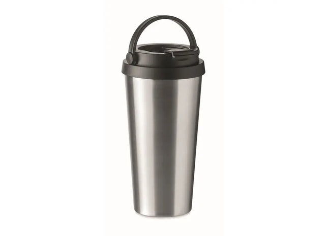 HAEN Doppelwandiger Becher 500ml in Mattsilber: Elegant & Effizient Isoliert TK Gruppe® Grosshandel 