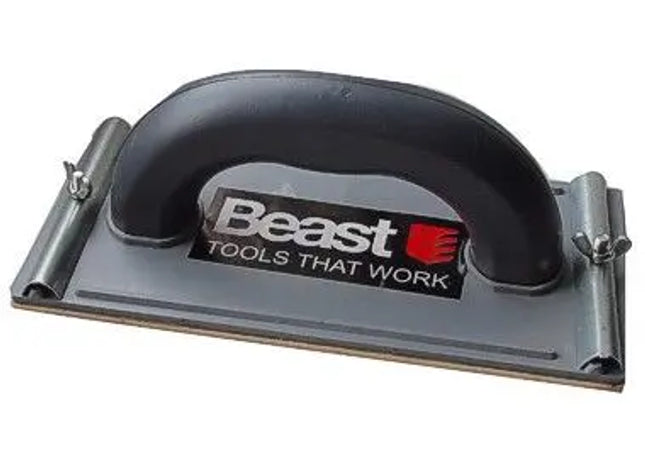 HANDSCHLEIFER MIT SCHRAUBEN ; Vielseitiger Handschleifer mit Schraubbefestigung - Effizientes Schleifwerkzeug für Handwerks- und Heimwerkerprojekte TK Gruppe® Grosshandel 