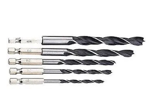 HOLZBOHRERSATZ: Hochwertiger Holzbohrersatz - Profi Bohrer-Set für präzises Bohren in Holz TK Gruppe® Grosshandel 