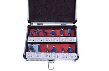 HOLZOBERFRASERSATZ PROFI: Hochwertiger Holzoberfräsersatz - Profi Holzbearbeitungsfräser-Set für präzises Fräsen von Holzoberflächen TK Gruppe® Grosshandel 