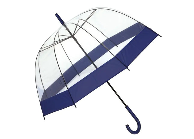 HONEYMOON Glockenschirm - Blau-Transparent, Stilvoller und Zuverlässiger Schutz TK Gruppe® Grosshandel 