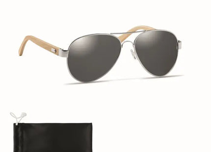 HONIARA Bambus-Sonnenbrille in Schwarz – umweltfreundlich & chic TK Gruppe® Grosshandel 