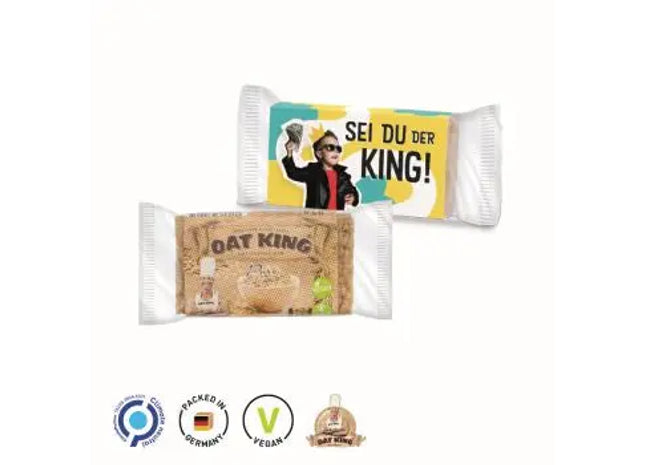 Hafer-Riegel mit Papierbanderole – Nachhaltiger Snack, individuell bedruckbar TK Gruppe® Grosshandel 