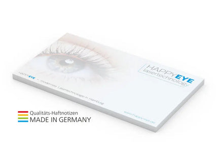 Haftnotiz Basic 125 x 72 mm, 50 Blatt, personalisierbar inkl. 4C-Druck TK Gruppe® Grosshandel 
