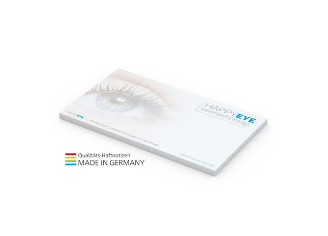 Haftnotizen Basic 125 x 72 mm, 50 Blätter inkl. 4C-Druck – Selbstklebende Notizzettel TK Gruppe® Grosshandel 