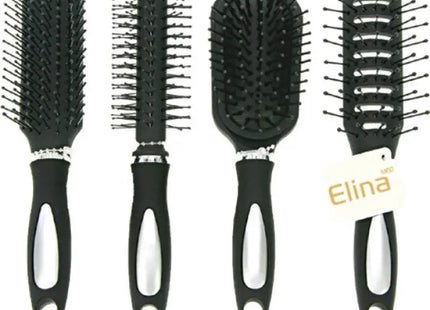 Hairbrush with ergonomic grip 17cm 4 assorted colors TK Gruppe® Grosshandel 