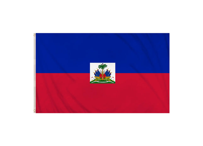 Haiti-Flagge 5 Fuß x 3 Fuß – Nationalflagge aus strapazierfähigem Polyester mit lebendigen Farben TK Gruppe® Grosshandel 