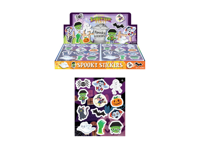 Halloween-Aufkleber, 10 cm x 11,5 cm, 12 Stück Pro Karte TK Gruppe® Grosshandel 