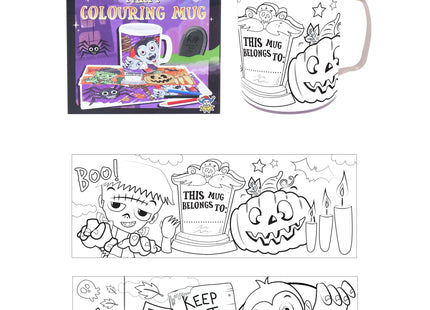 Halloween Ausmalbecher mit 2 verschiedenen Designs TK Gruppe® Grosshandel 