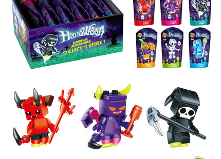 Halloween Bauklötze Set Leuchtend - 6 verschiedene Bausätze, ideal für Kinder TK Gruppe® Grosshandel 