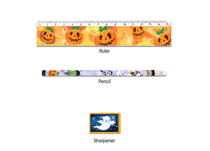 Halloween-Briefpapier-Set, 4-teilig TK Gruppe® Grosshandel 