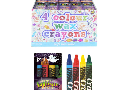 Halloween-Kreidewachs, 4 Stück, 8 cm, im Schaft TK Gruppe® Grosshandel 