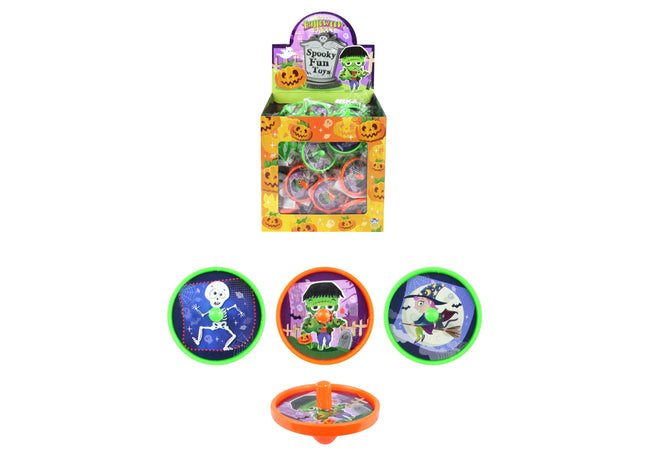 Halloween Kreisel 4 cm - 2 Farben, 3 Designs, Party-Spielzeug TK Gruppe® Grosshandel 