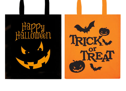 Halloween-Süßigkeitentasche 28x34cm - 2 Farben zur Auswahl, ideal für Süßes oder Saures TK Gruppe® Grosshandel 