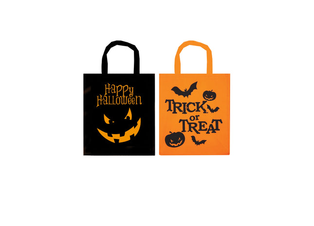 Halloween-Süßigkeitentasche 28x34cm - 2 Farben zur Auswahl, ideal für Süßes oder Saures TK Gruppe® Grosshandel 