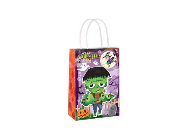 Halloween Tasche Mit Griff 14x21x7 cm - Ideal für Süßes Oder Saures TK Gruppe® Grosshandel 
