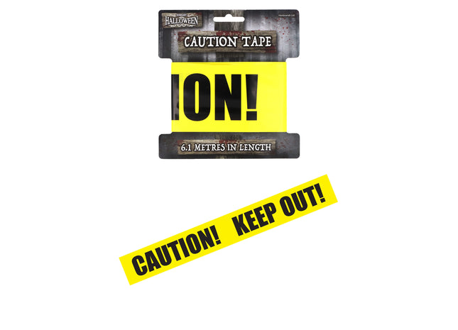 Halloween-Warnband – 6,1 m x 7 cm, gruselige Sicherheitsdekoration für Partys TK Gruppe® Grosshandel 