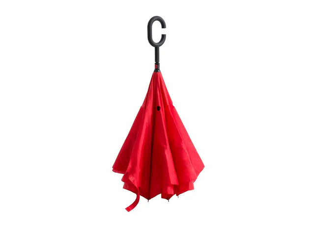 Hamfrey Regenschirm, Klassisch Rot, Robust & Wetterbeständig TK Gruppe® Grosshandel 
