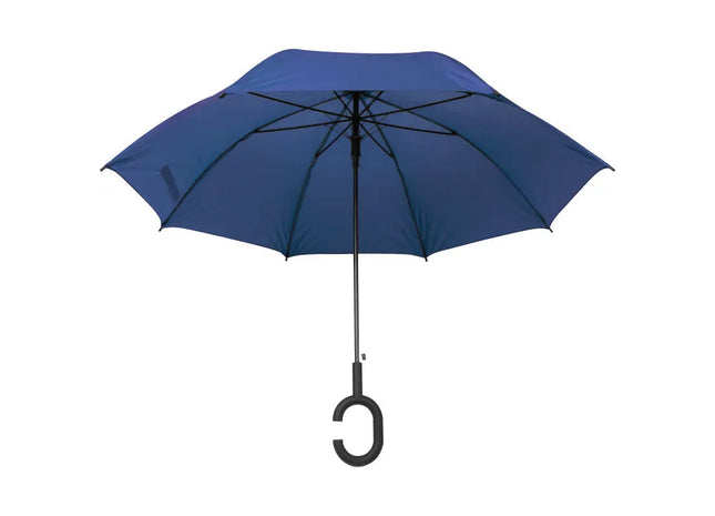 Hände-freier Regenschirm in Blau - Bequem & Praktisch TK Gruppe® Grosshandel 