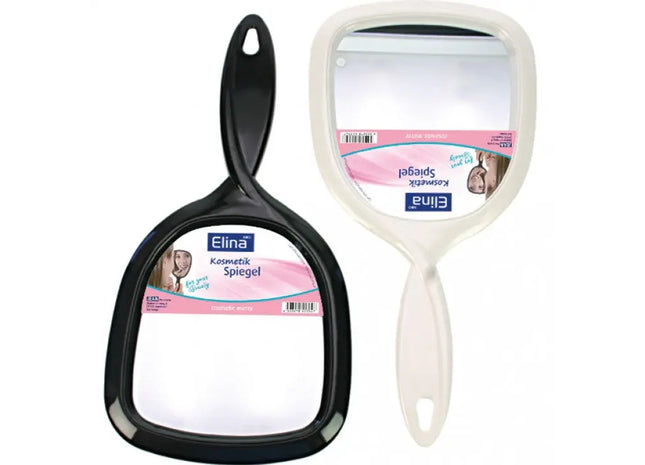 Handspiegel in Schwarz & Weiß, 27.5x14cm, Sortiert – Elegantes Design TK Gruppe® Grosshandel 