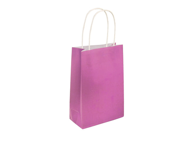 Handtasche Lila Mit Griff 14x21x7 cm – Elegante Damentasche TK Gruppe® Grosshandel 