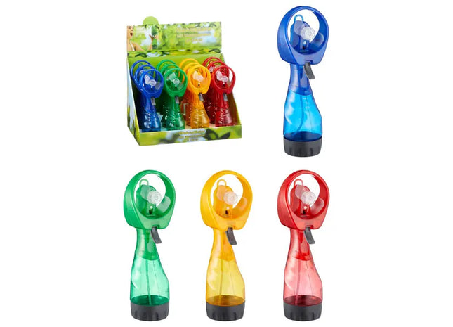 Handventilator mit Sprühfunktion – 20cm, tragbar, 4 Sprühmodi TK Gruppe® Grosshandel 