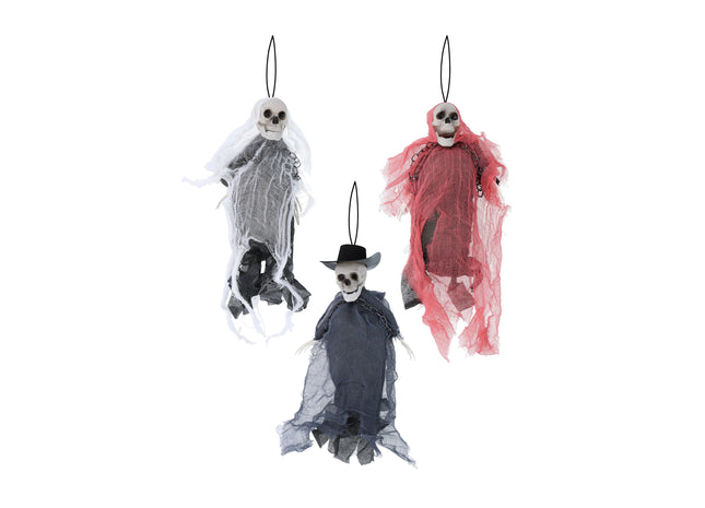 Hängende Gespenst-Dekoration, 36 x 15 cm, 3 verschiedene Designs TK Gruppe® Grosshandel 