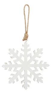Hänger Schneeflocke, klein, 17,5 cm Durchmesser - Festliche Dekoration für Weihnachten TK Gruppe® Grosshandel 